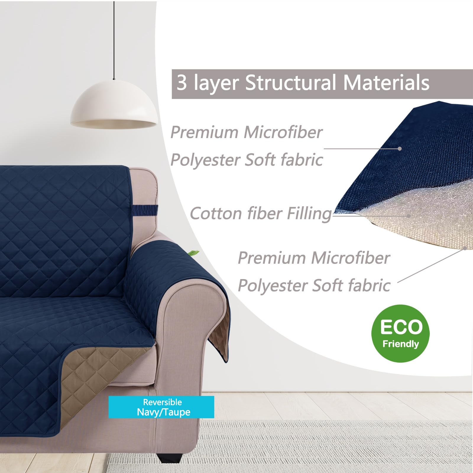 U-NICE HOME elastic straps demonstrate anti-slip stability on uneven surfaces.