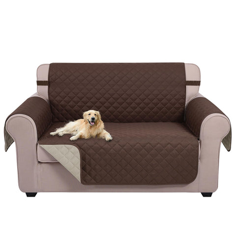 U-NICE HOME Loveseat Cover front view with snug fit and quilted texture.