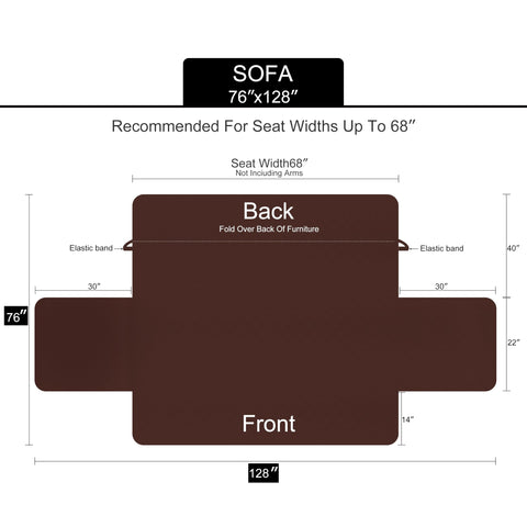 U-NICE HOME measured-fit sofa cover suits most 3-cushion sofas.