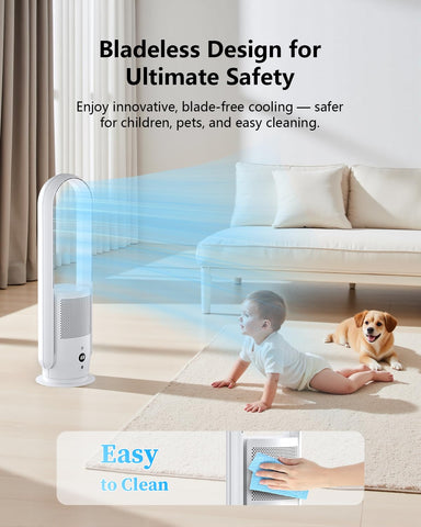 U ULTTY 90-degree oscillation evenly distributes breeze throughout the space