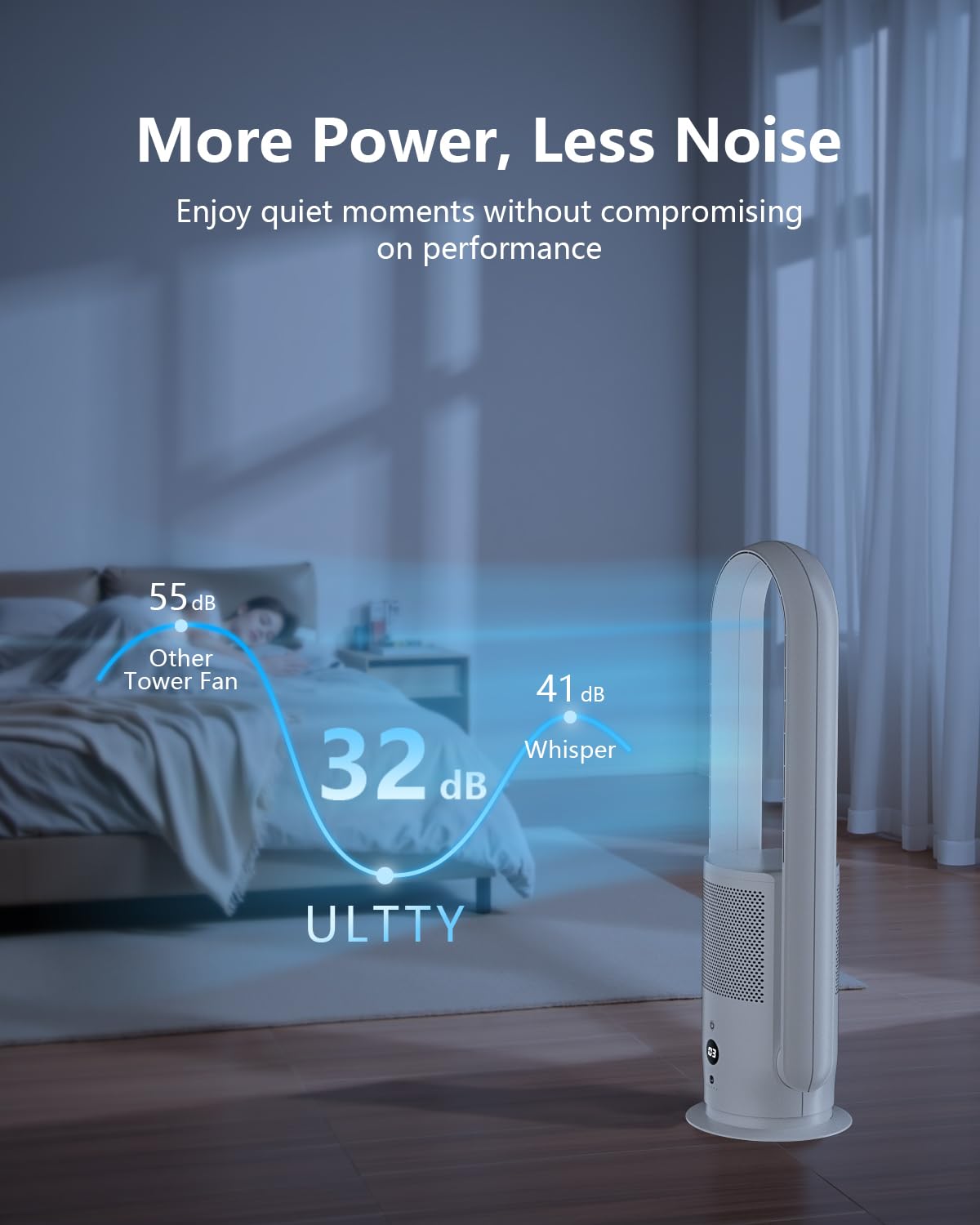U ULTTY remote control for effortless adjustments from across the room