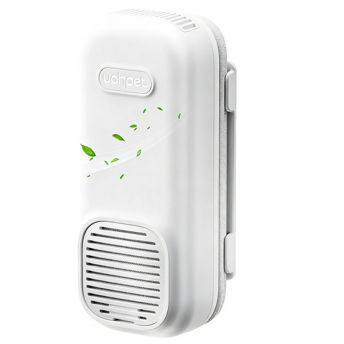 uahpet bathroom air freshener plugged in on a vanity for continuous odor control