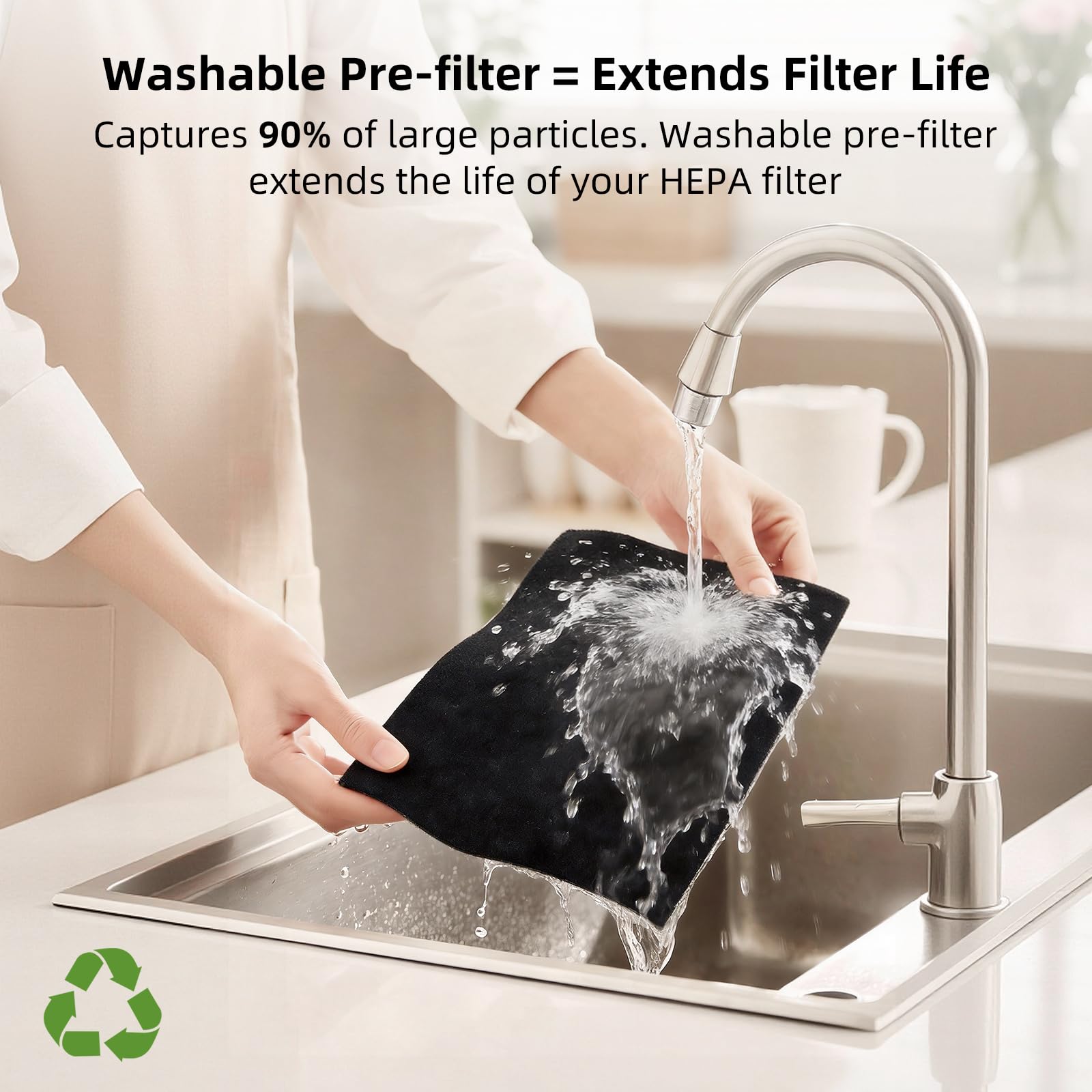 uahpet Pet Air Purifier app control display for smart monitoring