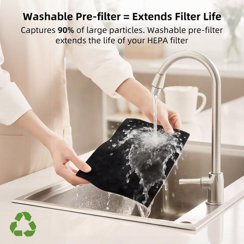 uahpet Pet Air Purifier app control display for smart monitoring