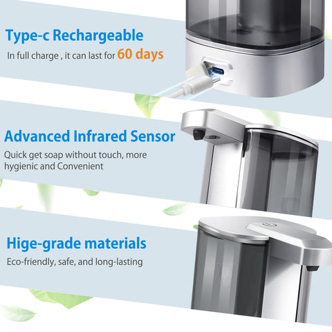 Four adjustable levels suit different soaps and user needs