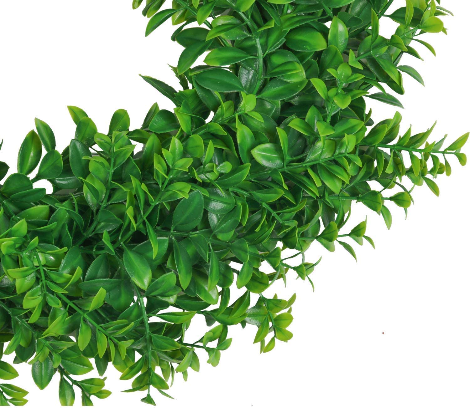 U'Artlines artificial greenery wreath hanging on wall or door.