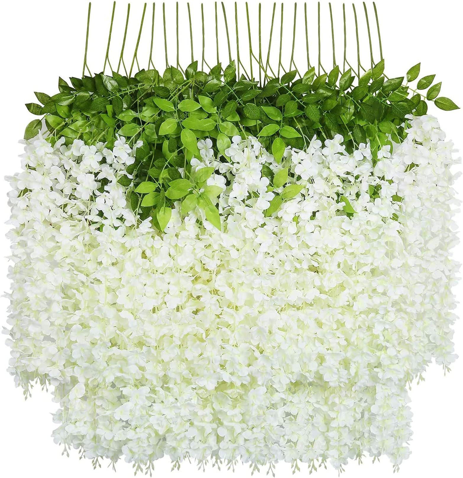U'Artlines wisteria vine 24pack for lush wedding decor.