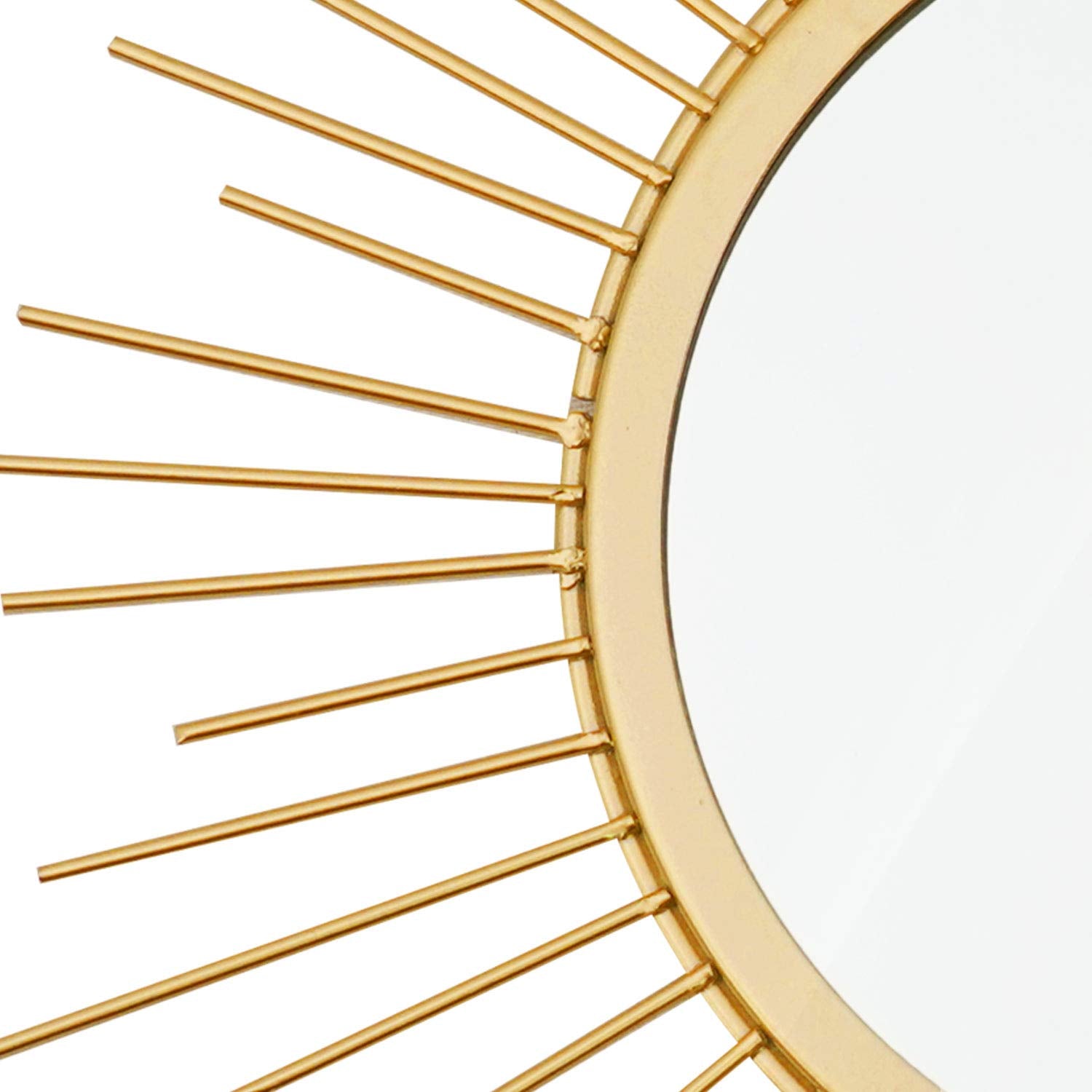 Uaussi sunburst flower frame close-up highlights ornate metal details.