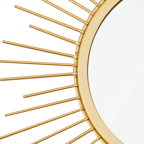Uaussi sunburst flower frame close-up highlights ornate metal details.