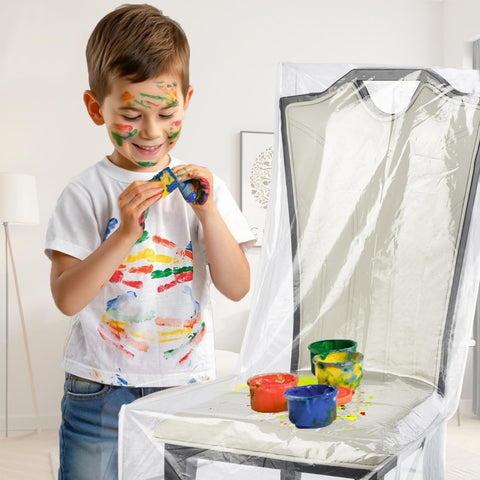 Uawsyut easy-clean chair protector cleans with a damp cloth.