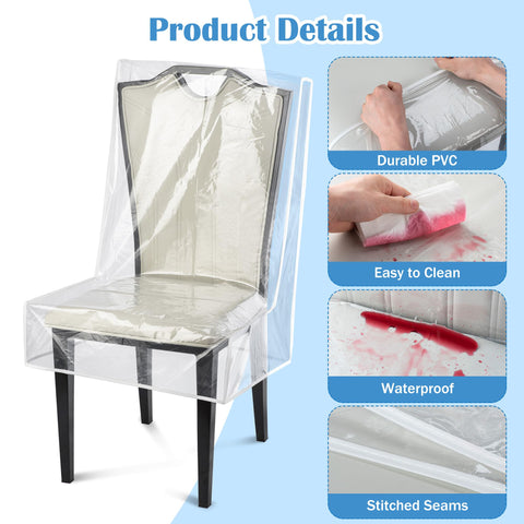 Uawsyut kitchen chair cover 21x18 fits chairs with seat depth up to 23 inches.