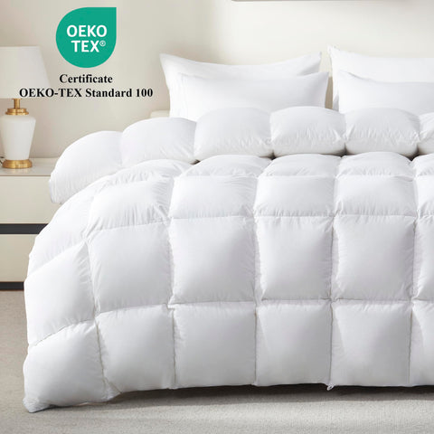 100% cotton cover delivers soft, breathable feel and easy maintenance