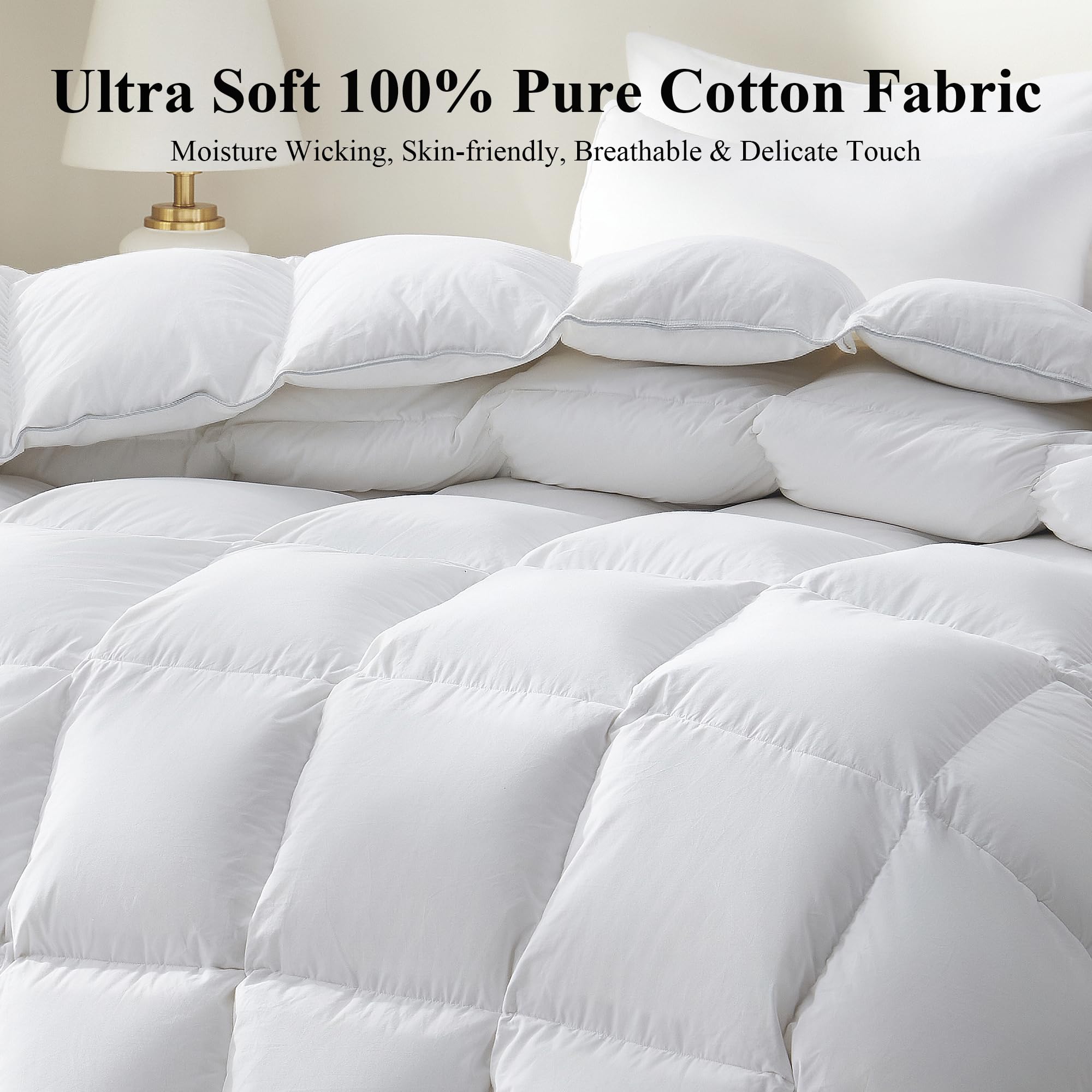 Corner tabs and middle loops keep Ubauba comforter in place