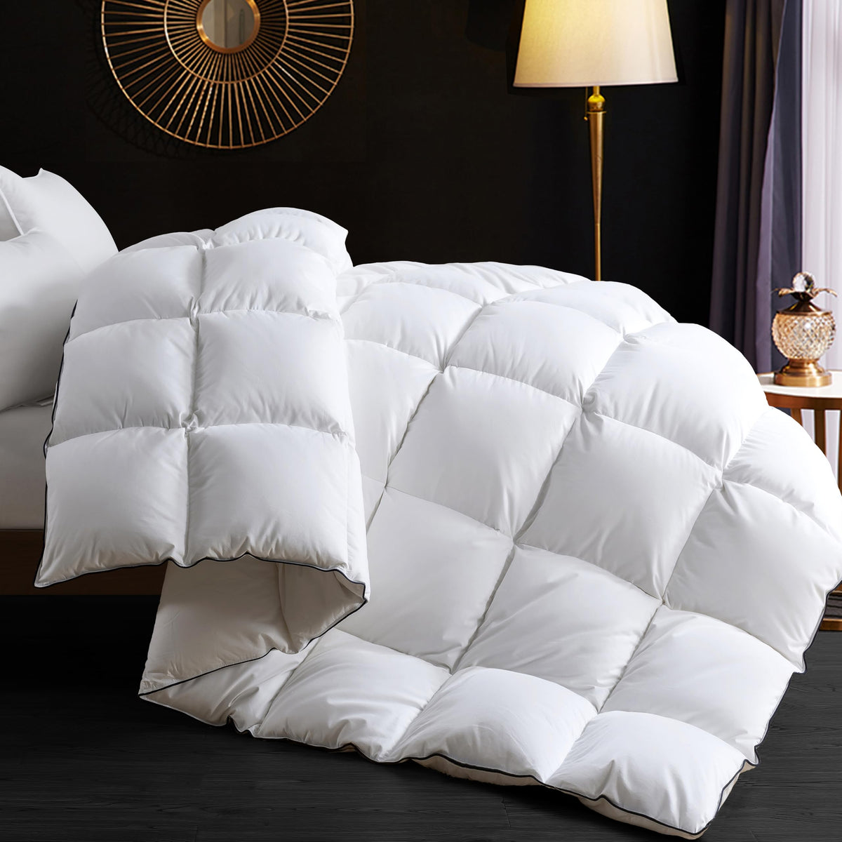 Ubauba goose down duvet insert in queen size showing cloud-like softness for comfortable nights.