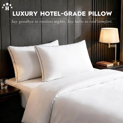 Ubauba gusseted pillow side view highlights enhanced neck support.