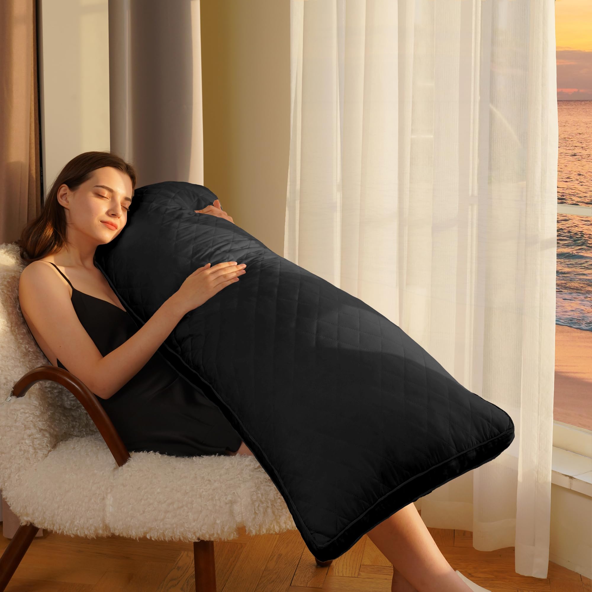 Ubauba memory foam pillow's soft top layer stays cool while you sleep