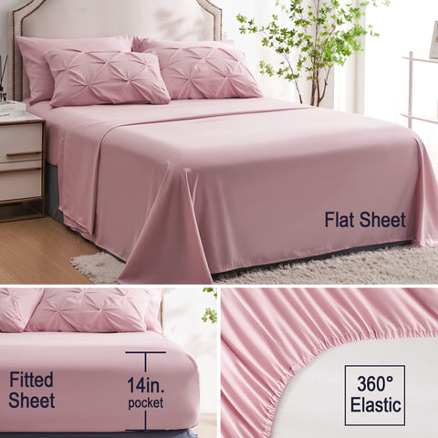 Ubauba pillow shams pintuck close-up enhances bed decor and texture