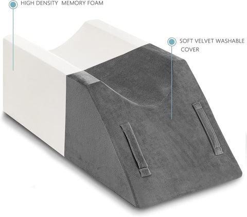 UBBCARE leg elevation pillow in use for sleeping positions and postures.