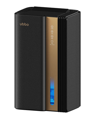 UBBO 95oz dehumidifier in the bedroom quietly reduces moisture for better sleep