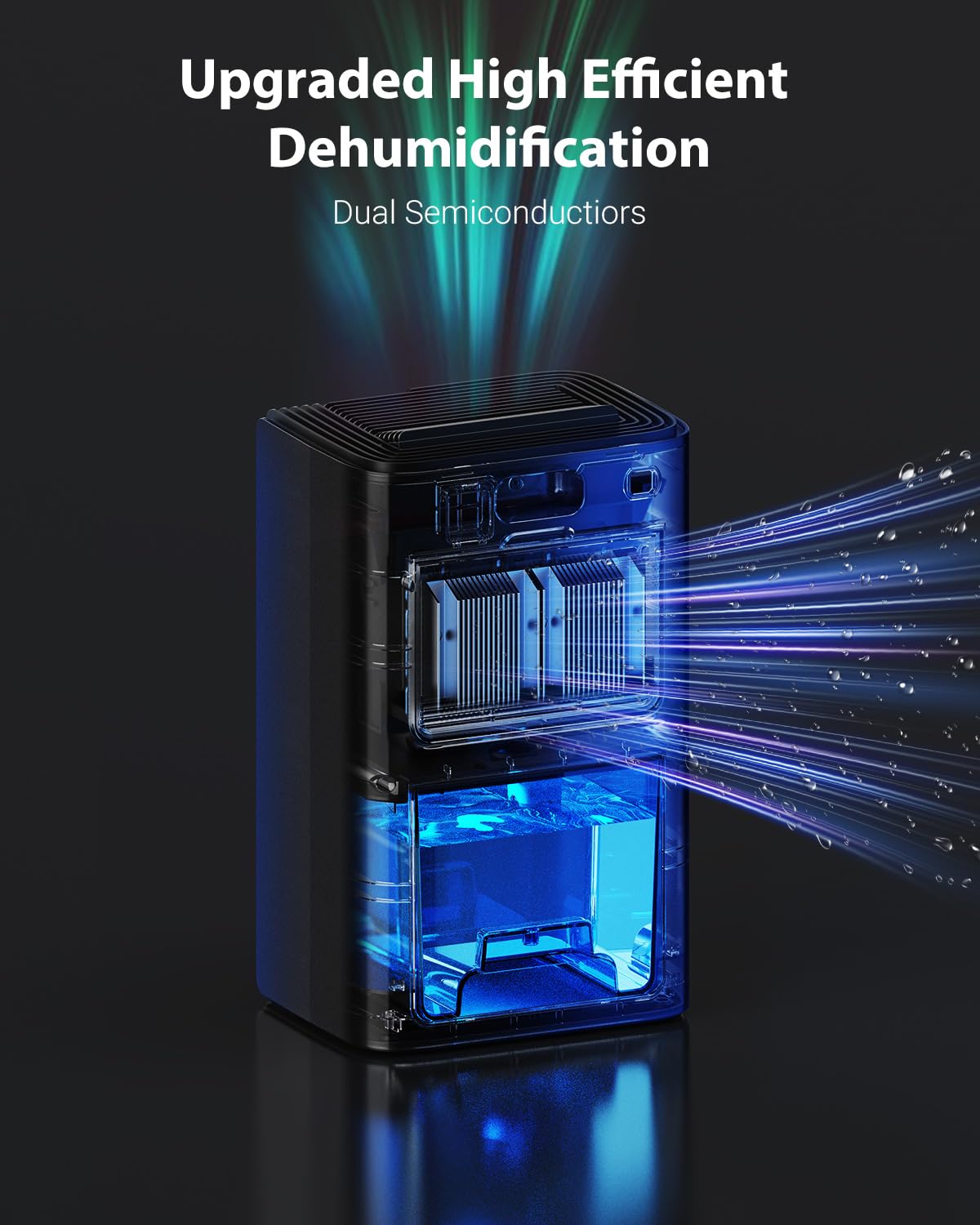 UBBO dehumidifier operating in sleep mode with ultra-quiet performance
