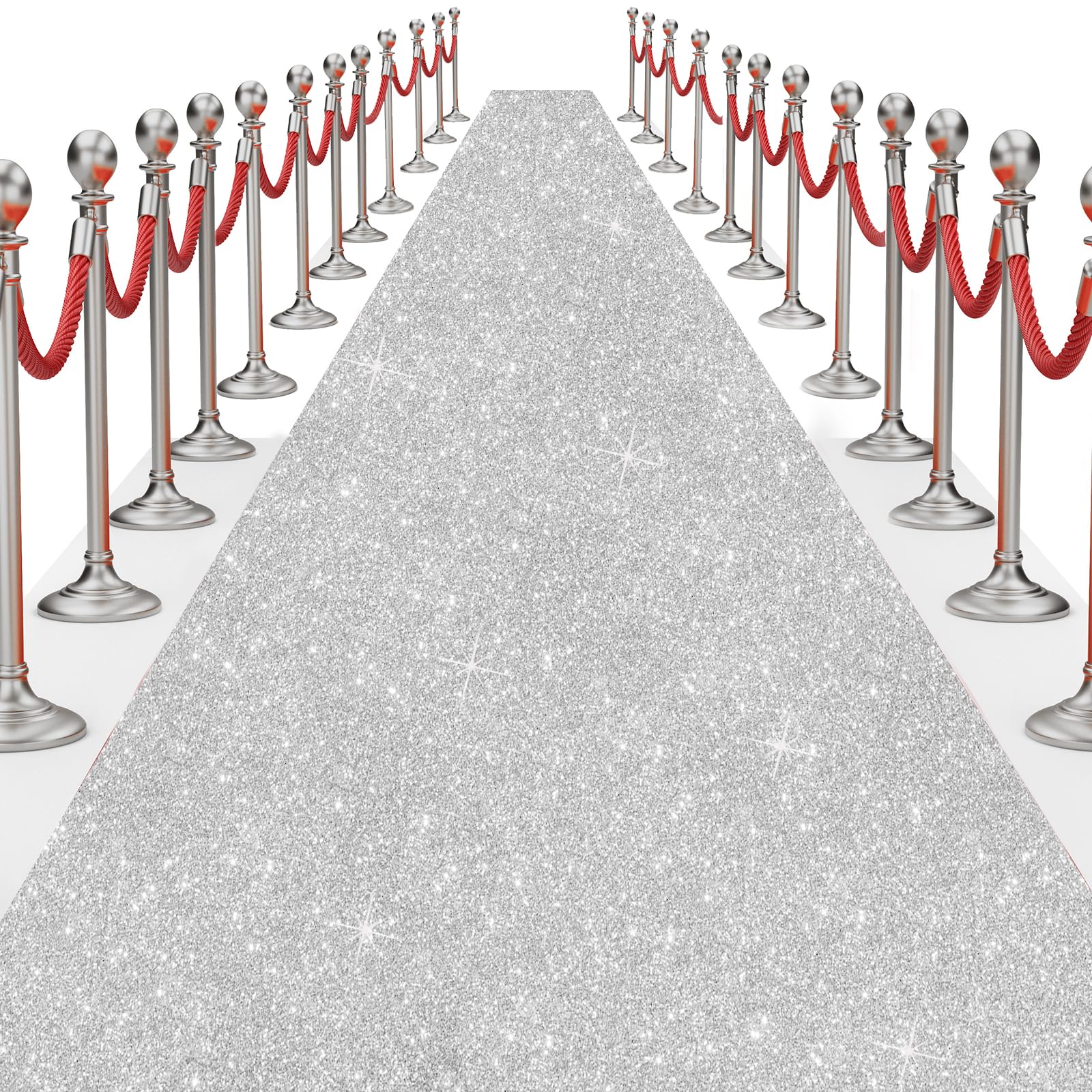 UBCGOTT glitter carpet runner for glamorous weddings and events