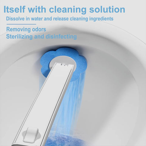 Ucaimao disposable brush head with detergent layer for powerful cleaning
