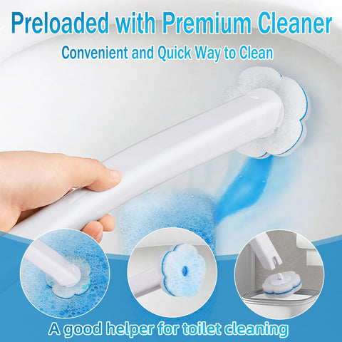 Ucaimao toilet wand and holder kit for organized bathroom cleaning.