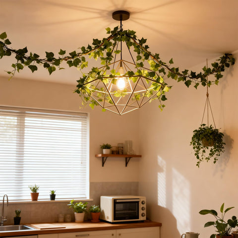 Ucky full greenery look, enhances outdoor patio decor.