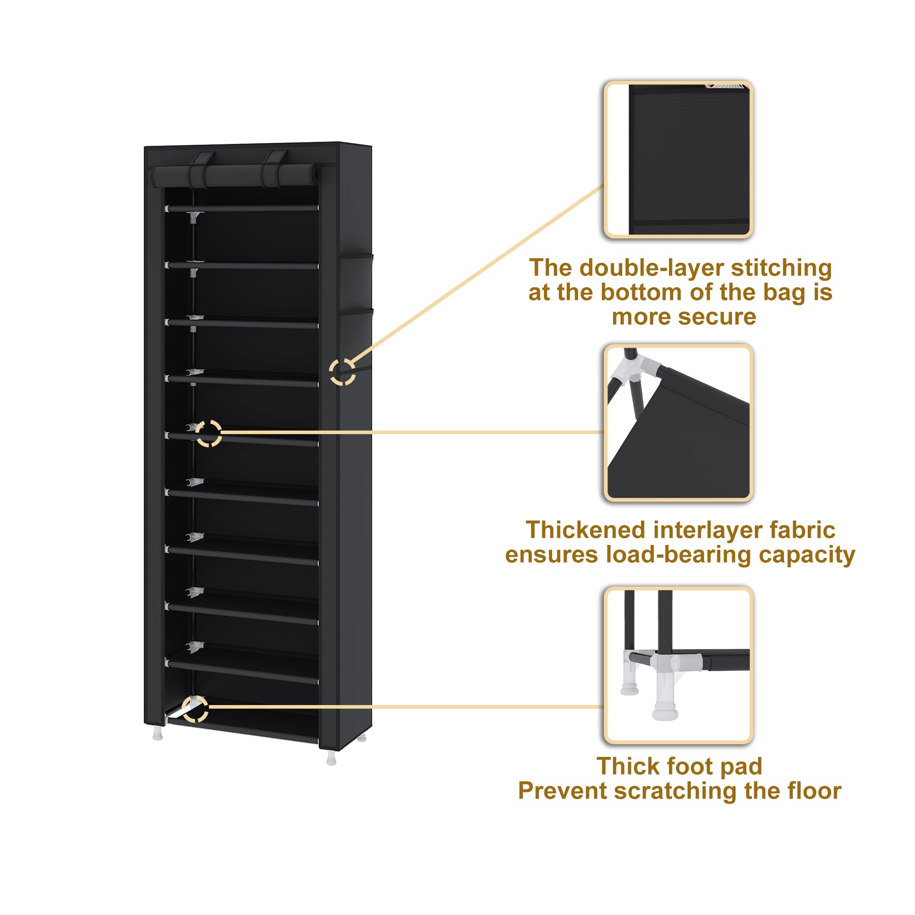 UDEAR capacity demo showing 27-30 pairs neatly stored
