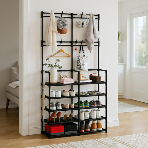 UDEAR black finish complements modern interiors in living spaces.