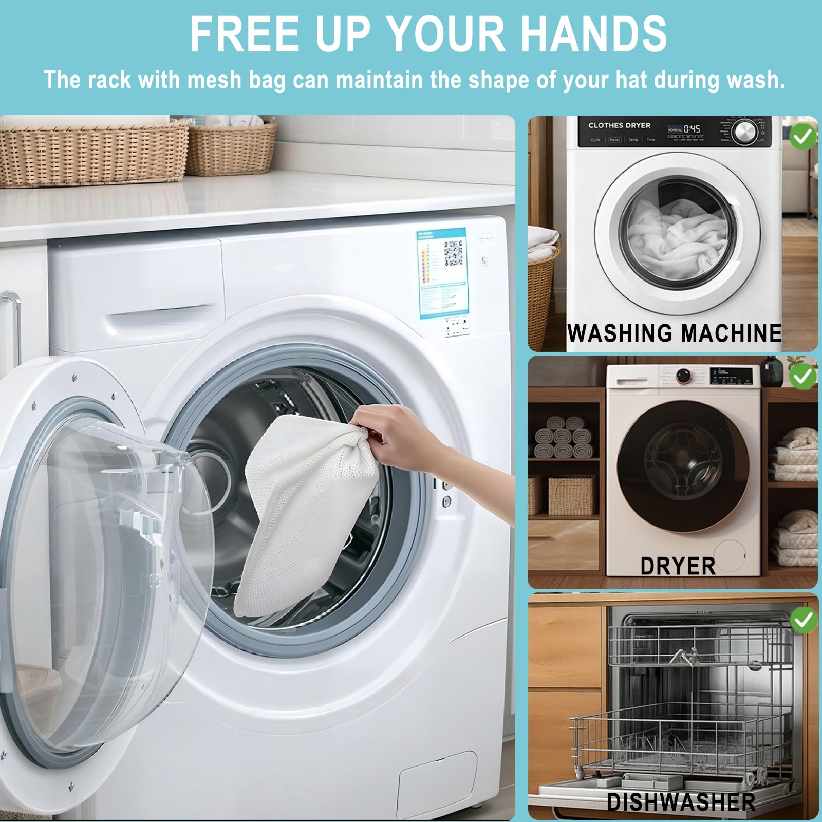 UDGFJDK easy-to-use hat washer cage for quick cap care
