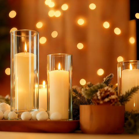 UDU home decor with candlelight for warm, cozy ambiance.