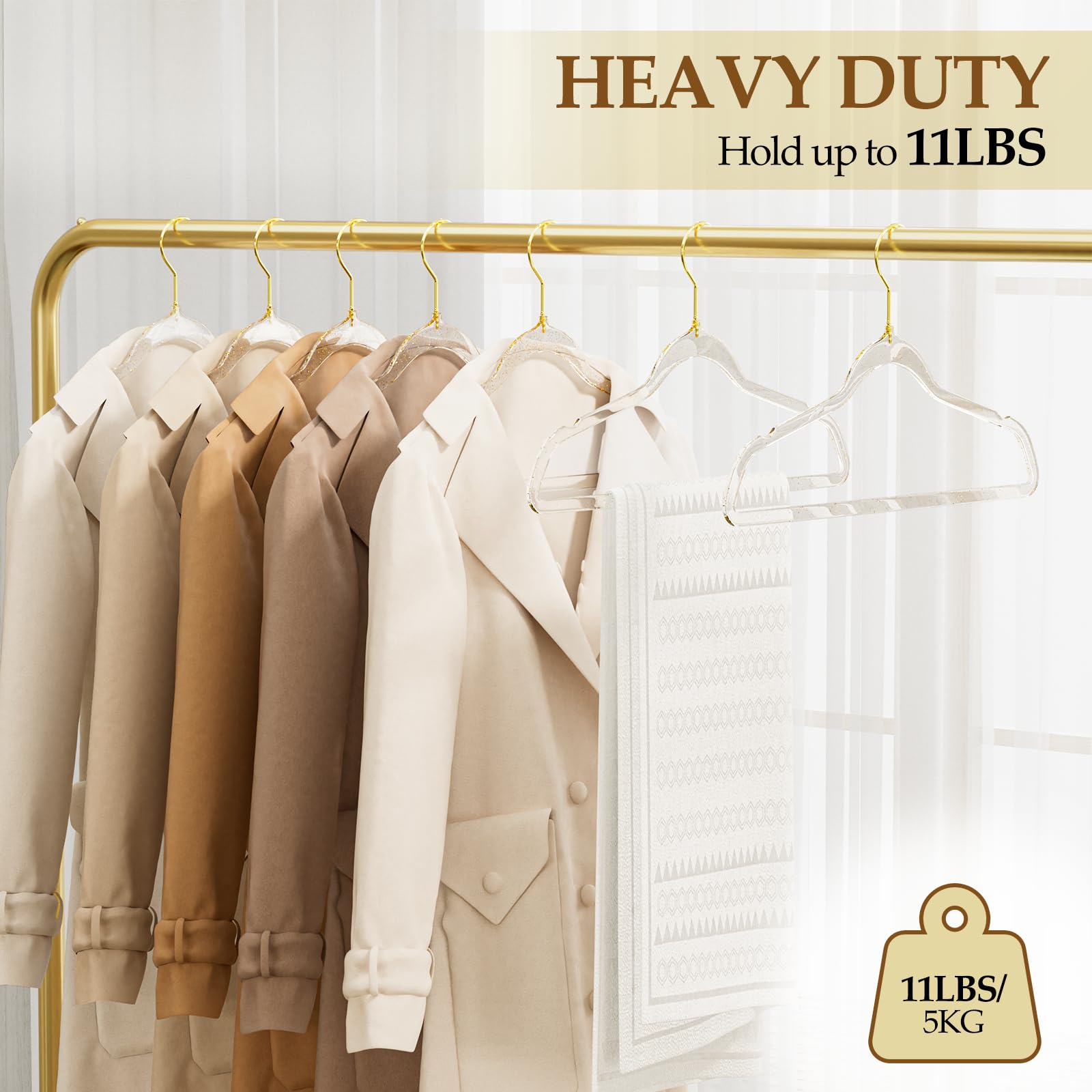 UEAKPIC durable hangers for coats, pants, and suits with style.