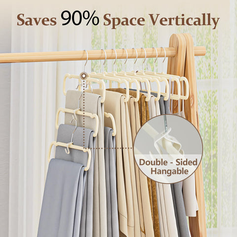 UEAKPIC Velvet Felt Hangers with 360° swivel hook for easy wardrobe access