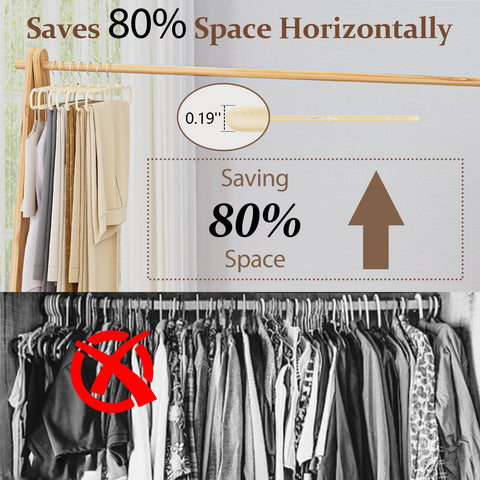 UEAKPIC Velvet Felt Hangers anti-slip coating keeps slippery fabrics secure