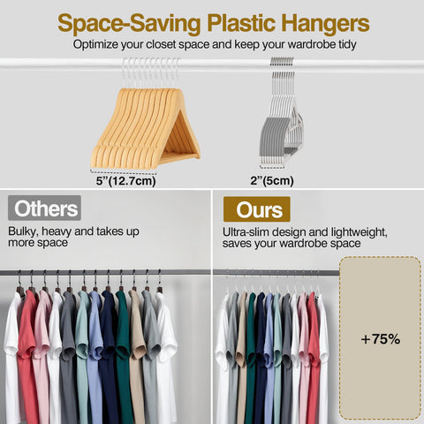 UEAKPIC multifunctional hangers for suits, shirts, pants, scarves.