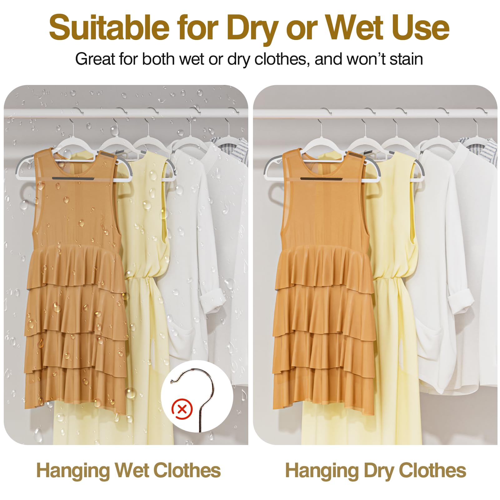UEAKPIC scratch-resistant beads on hooks protect fabrics.