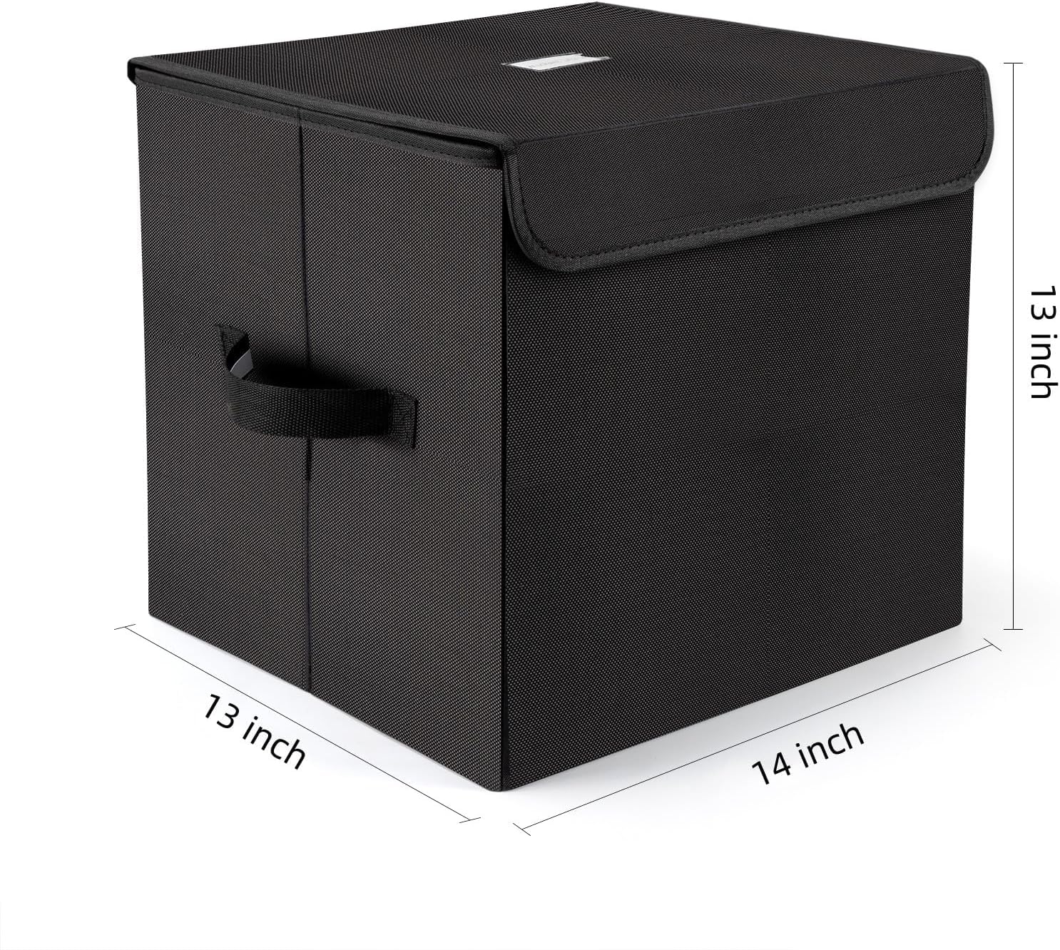 UENTIP vinyl storage box with dual handles for portable LP organization.