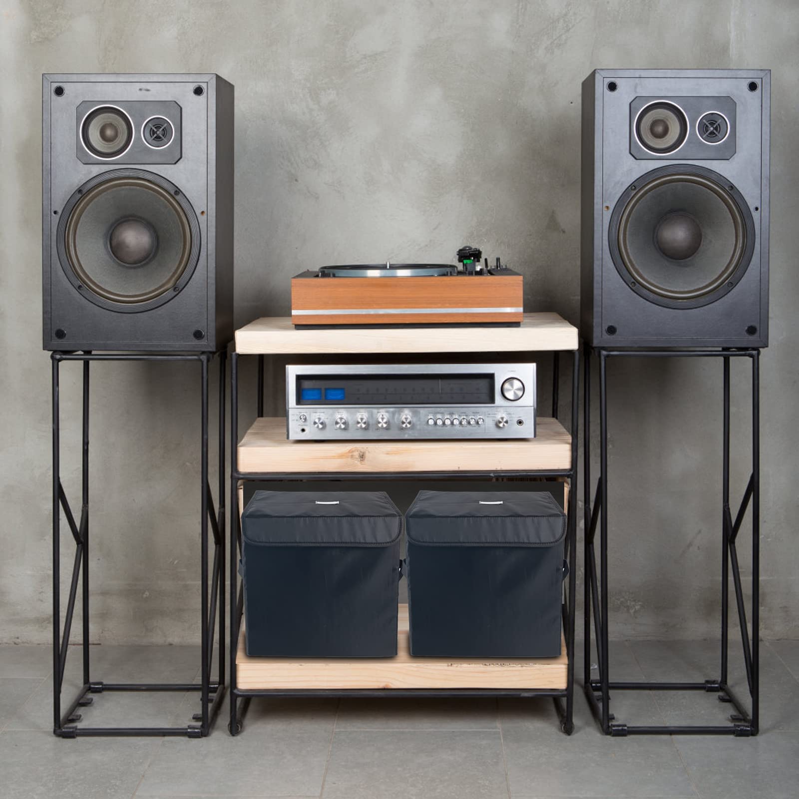 UENTIP stackable design maximizes space in small rooms or studios.
