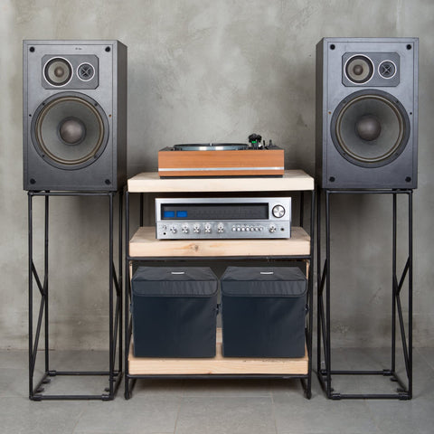 UENTIP stackable design maximizes space in small rooms or studios.