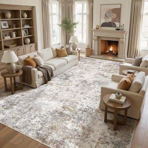 UERMEI living room rug soft pile creates cozy underfoot feel