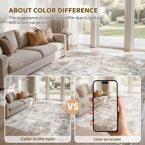 UERMEI polyester rug offers durability and stain resistance for everyday life