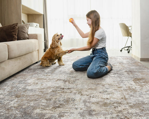 UERMEI reinforced edge detail prevents shedding and extends rug life.