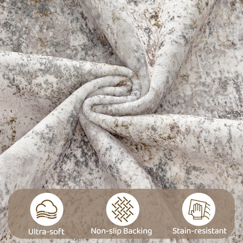 UERMEI washable rug for easy cleaning and maintenance
