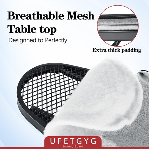 UFETGYG anti-skid feet stabilize on any floor.