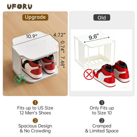 UFORU 5-tier vertical rack with detachable tiers for customizable storage.