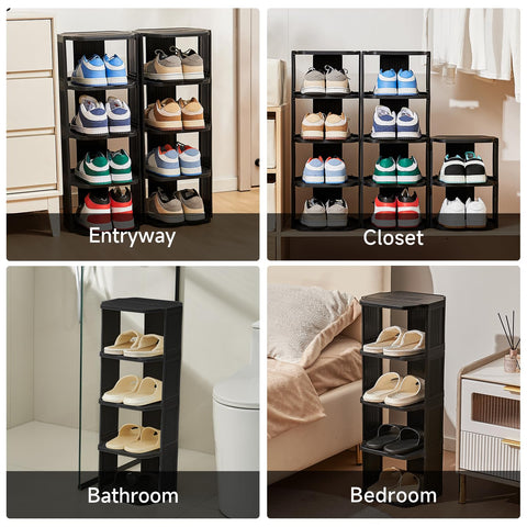 UFORU compact entryway rack helps reduce clutter in tight spaces.