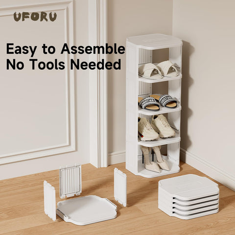 UFORU free-standing rack assembles in minutes with tool-free setup.