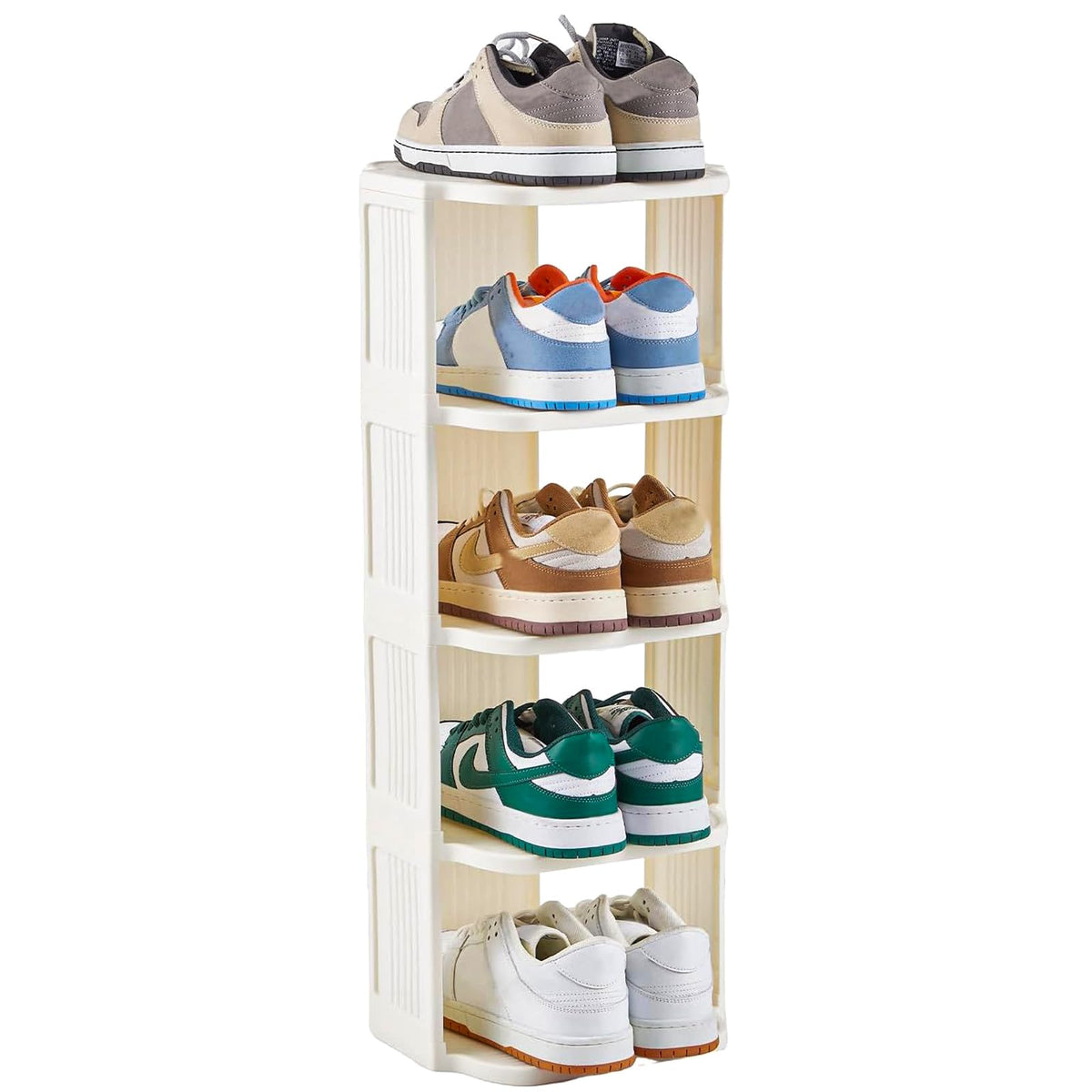 UFORU small shoe rack in a narrow design fits tight entryways and keeps shoes organized.