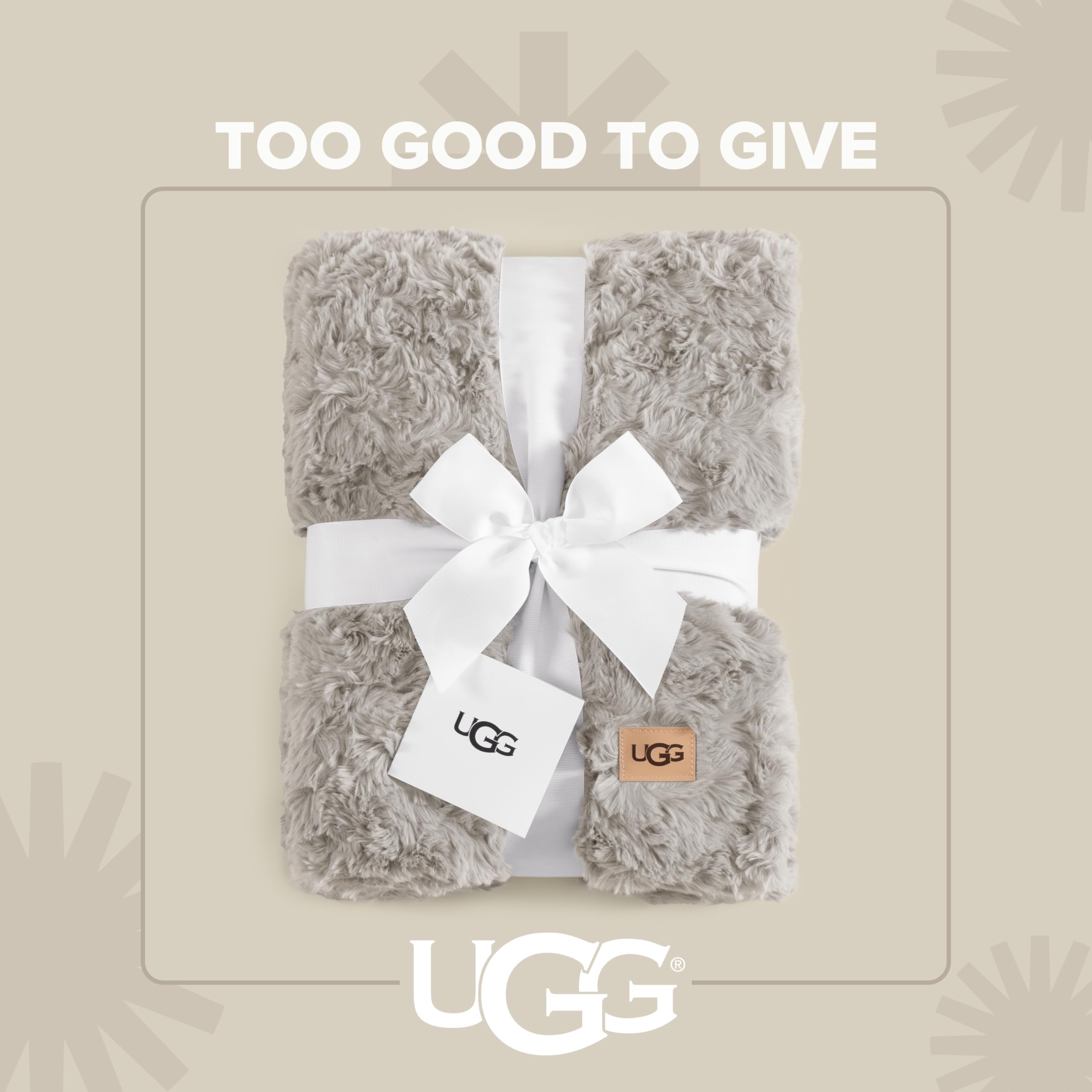 UGG Adalee easy-care blanket being machine washed to preserve fluff.
